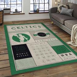 NBA Boston Celtics Basketball Team Logo Sport Carpet Area Rug Home Decor Best Gift For Friends BC67