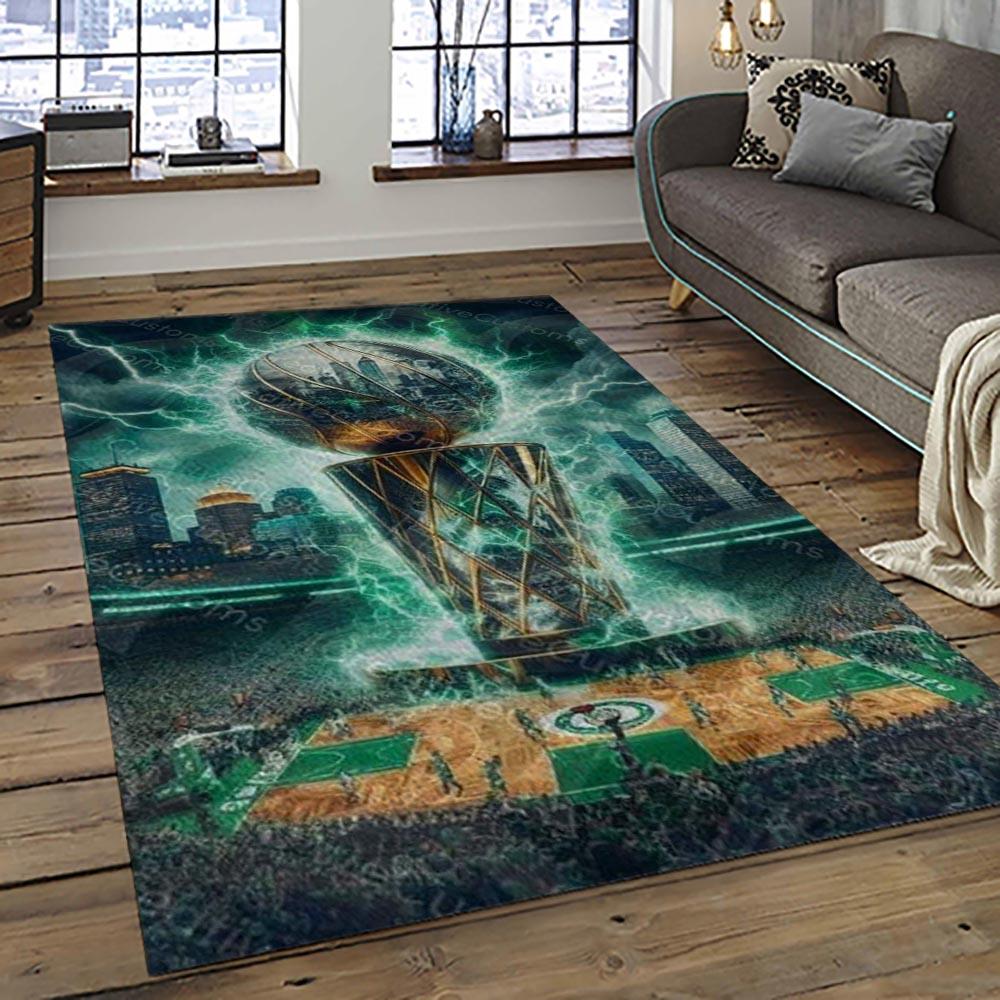 NBA Boston Celtics Basketball Team Logo Sport Carpet Area Rug Home Decor Best Gift For Friends BC93