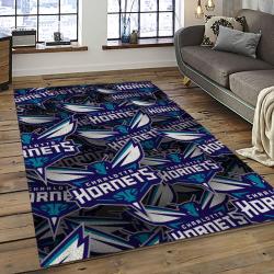 NBA Charlotte Hornets Basketball Team Logo Sport Carpet Area Rug Home Decor Best Gift For Friends CH55