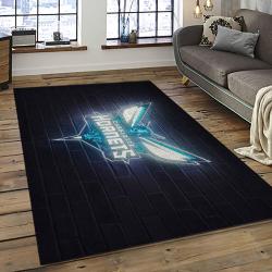 NBA Charlotte Hornets Basketball Team Logo Sport Carpet Area Rug Home Decor Best Gift For Friends CH58