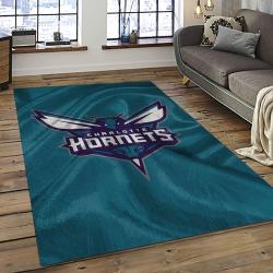 NBA Charlotte Hornets Basketball Team Logo Sport Carpet Area Rug Home Decor Best Gift For Friends CH64