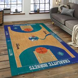 NBA Charlotte Hornets Basketball Team Logo Sport Carpet Area Rug Home Decor Best Gift For Friends CH67