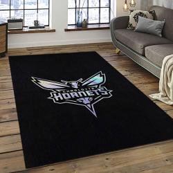 NBA Charlotte Hornets Basketball Team Logo Sport Carpet Area Rug Home Decor Best Gift For Friends CH68
