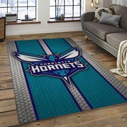 NBA Charlotte Hornets Basketball Team Logo Sport Carpet Area Rug Home Decor Best Gift For Friends CH77