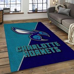NBA Charlotte Hornets Basketball Team Logo Sport Carpet Area Rug Home Decor Best Gift For Friends CH79