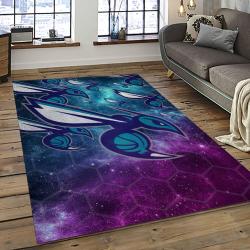 NBA Charlotte Hornets Basketball Team Logo Sport Carpet Area Rug Home Decor Best Gift For Friends CH80