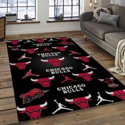 NBA Chicago Bulls Basketball Team Logo Sport Carpet Area Rug Home Decor Best Gift For Friends CB75