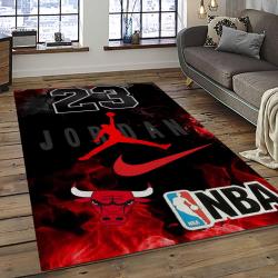 NBA Chicago Bulls Basketball Team Logo Sport Carpet Area Rug Home Decor Best Gift For Friends CB79