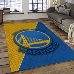 NBA Golden State Warriors Basketball Team Logo Sport Carpet Area Rug Home Decor Best Gift For Friends GSW100