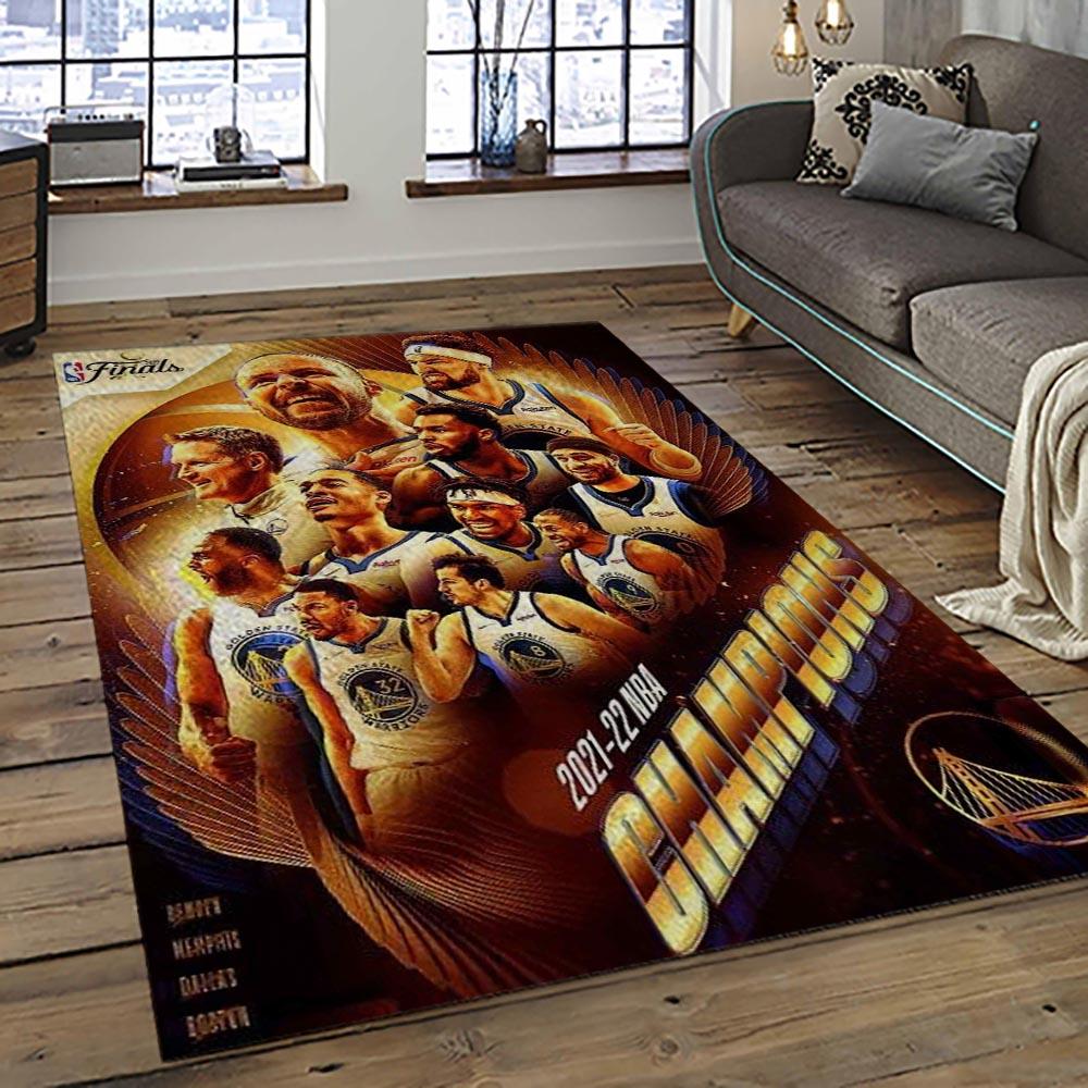 NBA Golden State Warriors Basketball Team Logo Sport Carpet Area Rug Home Decor Best Gift For Friends GSW68