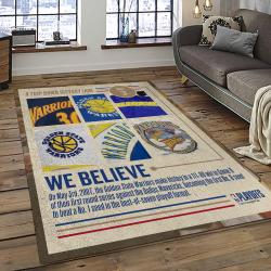 NBA Golden State Warriors Basketball Team Logo Sport Carpet Area Rug Home Decor Best Gift For Friends GSW69