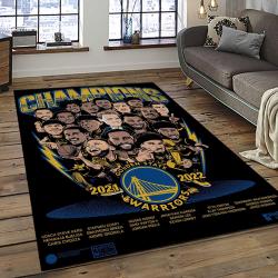 NBA Golden State Warriors Basketball Team Logo Sport Carpet Area Rug Home Decor Best Gift For Friends GSW71