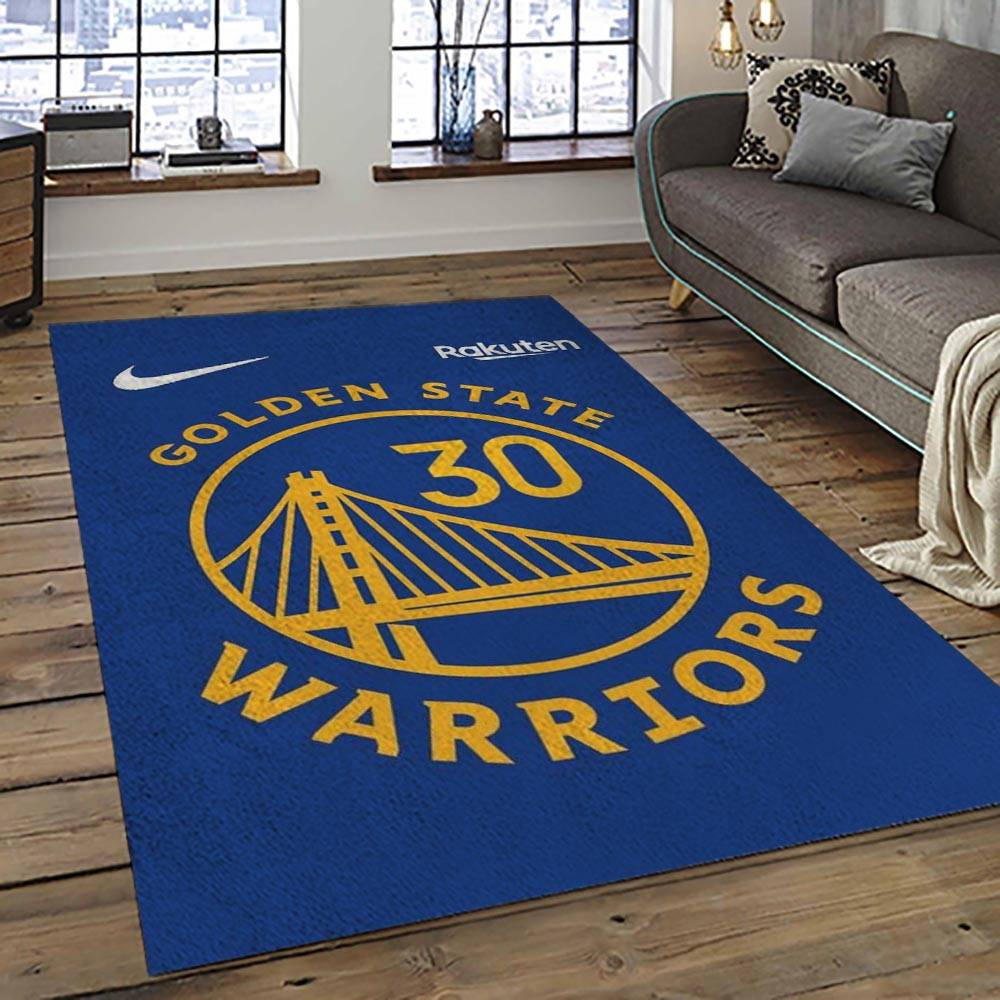 NBA Golden State Warriors Basketball Team Logo Sport Carpet Area Rug Home Decor Best Gift For Friends GSW91