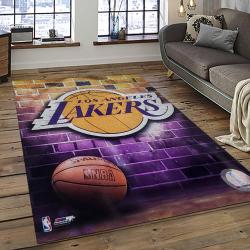 NBA Los Angeles Lakers Basketball Team Logo Sport Carpet Area Rug Home Decor Best Gift For Friends LASL11