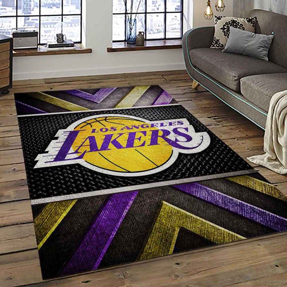 NBA Los Angeles Lakers Basketball Team Logo Sport Carpet Area Rug Home Decor Best Gift For Friends LASL12