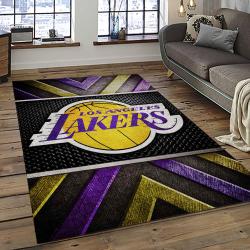 NBA Los Angeles Lakers Basketball Team Logo Sport Carpet Area Rug Home Decor Best Gift For Friends LASL12