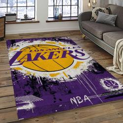 NBA Los Angeles Lakers Basketball Team Logo Sport Carpet Area Rug Home Decor Best Gift For Friends LASL13