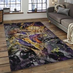 NBA Los Angeles Lakers Basketball Team Logo Sport Carpet Area Rug Home Decor Best Gift For Friends LASL16