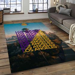 NBA Los Angeles Lakers Basketball Team Logo Sport Carpet Area Rug Home Decor Best Gift For Friends LASL23