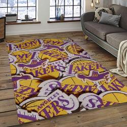 NBA Los Angeles Lakers Basketball Team Logo Sport Carpet Area Rug Home Decor Best Gift For Friends LASL27