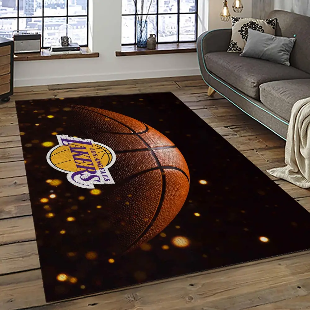 NBA Los Angeles Lakers Basketball Team Logo Sport Carpet Area Rug Home Decor Best Gift For Friends LASL3