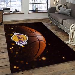 NBA Los Angeles Lakers Basketball Team Logo Sport Carpet Area Rug Home Decor Best Gift For Friends LASL3