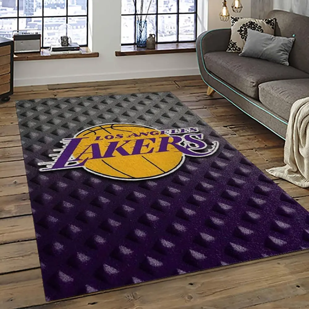 NBA Los Angeles Lakers Basketball Team Logo Sport Carpet Area Rug Home Decor Best Gift For Friends LASL30