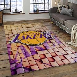 NBA Los Angeles Lakers Basketball Team Logo Sport Carpet Area Rug Home Decor Best Gift For Friends LASL31