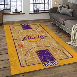 NBA Los Angeles Lakers Basketball Team Logo Sport Carpet Area Rug Home Decor Best Gift For Friends LASL34