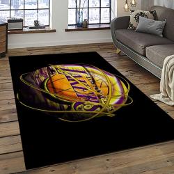 NBA Los Angeles Lakers Basketball Team Logo Sport Carpet Area Rug Home Decor Best Gift For Friends LASL35
