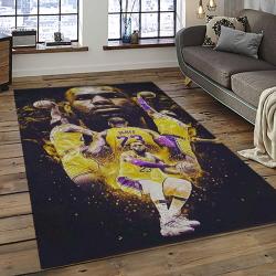 NBA Los Angeles Lakers Basketball Team Logo Sport Carpet Area Rug Home Decor Best Gift For Friends LASL48