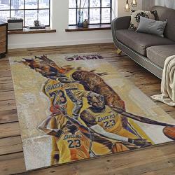 NBA Los Angeles Lakers Basketball Team Logo Sport Carpet Area Rug Home Decor Best Gift For Friends LASL49