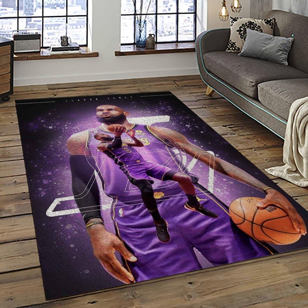 NBA Los Angeles Lakers Basketball Team Logo Sport Carpet Area Rug Home Decor Best Gift For Friends LASL51