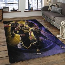NBA Los Angeles Lakers Basketball Team Logo Sport Carpet Area Rug Home Decor Best Gift For Friends LASL53
