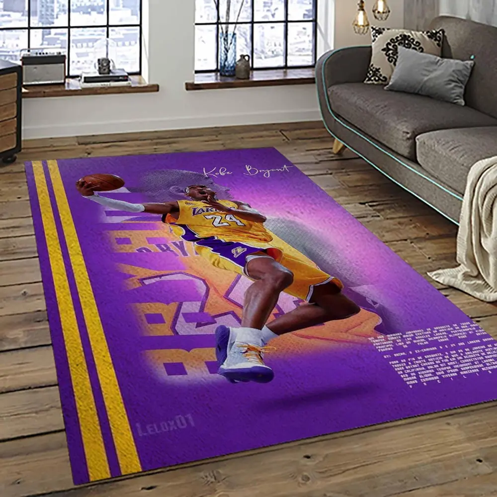 NBA Los Angeles Lakers Basketball Team Logo Sport Carpet Area Rug Home Decor Best Gift For Friends LASL62