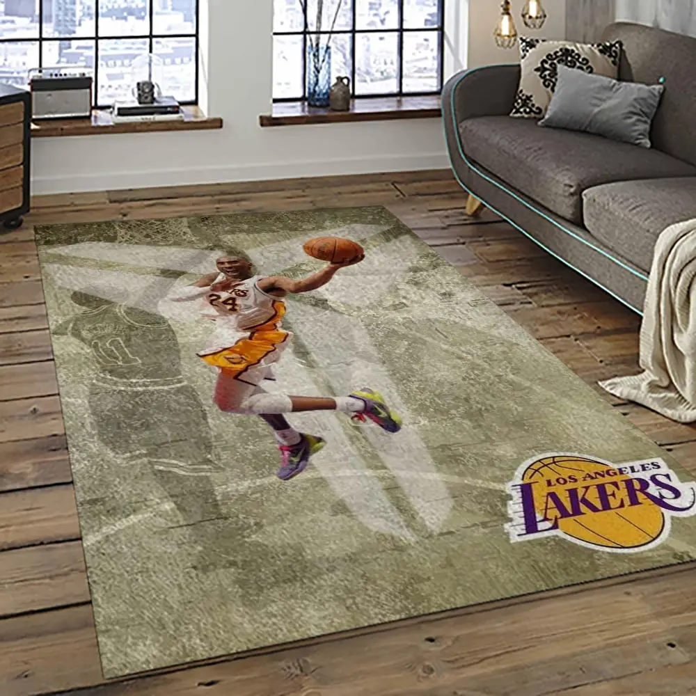 NBA Los Angeles Lakers Basketball Team Logo Sport Carpet Area Rug Home Decor Best Gift For Friends LASL64