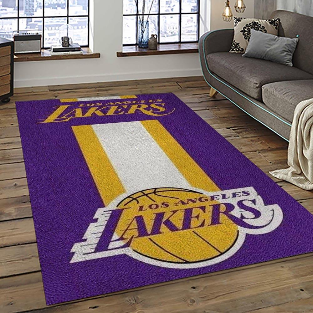 NBA Los Angeles Lakers Basketball Team Logo Sport Carpet Area Rug Home Decor Best Gift For Friends LASL9
