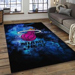 NBA Miami Heat Basketball Team Logo Sport Carpet Area Rug Home Decor Best Gift For Friends MH59