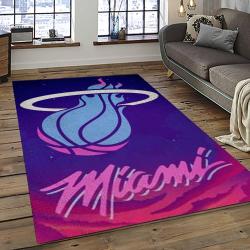 NBA Miami Heat Basketball Team Logo Sport Carpet Area Rug Home Decor Best Gift For Friends MH65