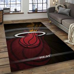 NBA Miami Heat Basketball Team Logo Sport Carpet Area Rug Home Decor Best Gift For Friends MH67