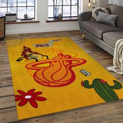 NBA Miami Heat Basketball Team Logo Sport Carpet Area Rug Home Decor Best Gift For Friends MH69