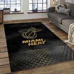 NBA Miami Heat Basketball Team Logo Sport Carpet Area Rug Home Decor Best Gift For Friends MH73