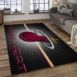 NBA Miami Heat Basketball Team Logo Sport Carpet Area Rug Home Decor Best Gift For Friends MH91