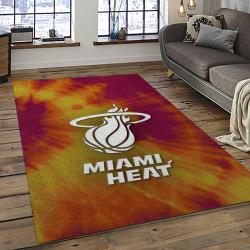NBA Miami Heat Basketball Team Logo Sport Carpet Area Rug Home Decor Best Gift For Friends MH93