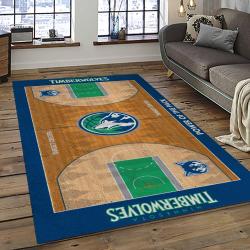 NBA Minnesota Timberwolves Basketball Team Logo Sport Carpet Area Rug Home Decor Best Gift For Friends MT49