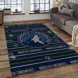 NBA Minnesota Timberwolves Basketball Team Logo Sport Carpet Area Rug Home Decor Best Gift For Friends MT61