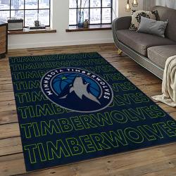 NBA Minnesota Timberwolves Basketball Team Logo Sport Carpet Area Rug Home Decor Best Gift For Friends MT62