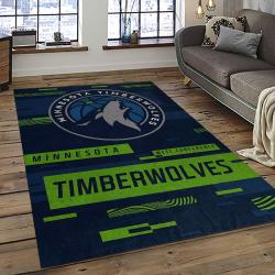 NBA Minnesota Timberwolves Basketball Team Logo Sport Carpet Area Rug Home Decor Best Gift For Friends MT64
