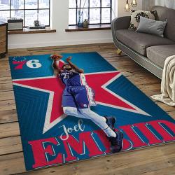 NBA Philadelphia 76ers Basketball Team Logo Sport Carpet Area Rug Home Decor Best Gift For Friends P7647
