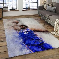 NBA Philadelphia 76ers Basketball Team Logo Sport Carpet Area Rug Home Decor Best Gift For Friends P7648